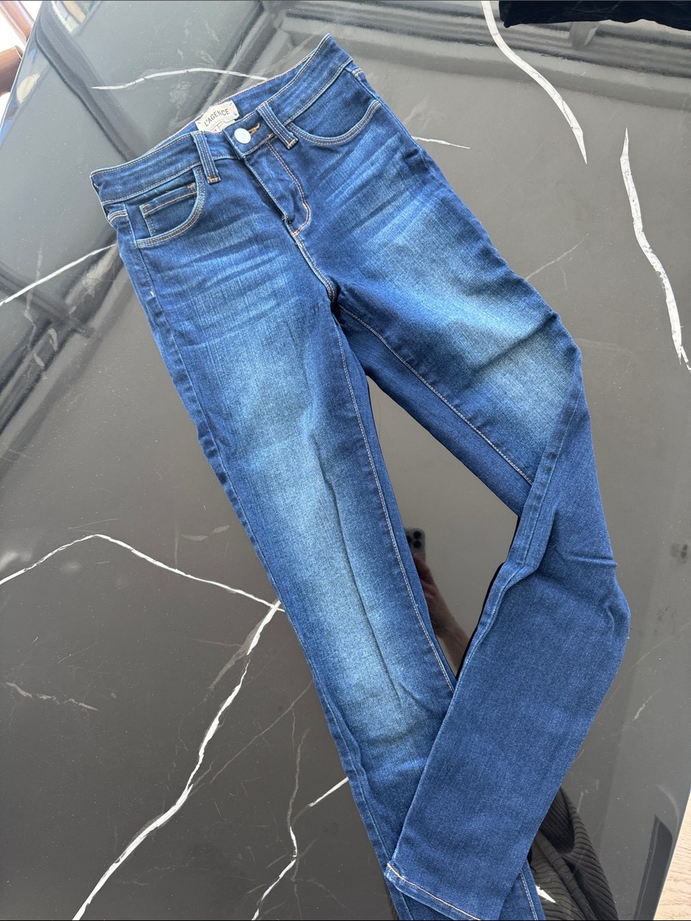 L'AGENCE Blue Skinny Jeans